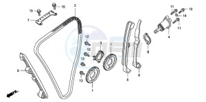 CB1300S CB1300SUPER FOUR drawing CAM CHAIN/TENSIONER