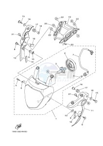 MT07A MT-07 ABS 700 (1XBH 1XBJ) drawing HEADLIGHT