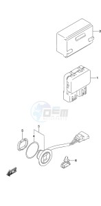 DF 30A drawing PTT Switch Remote Control w/Power Tilt