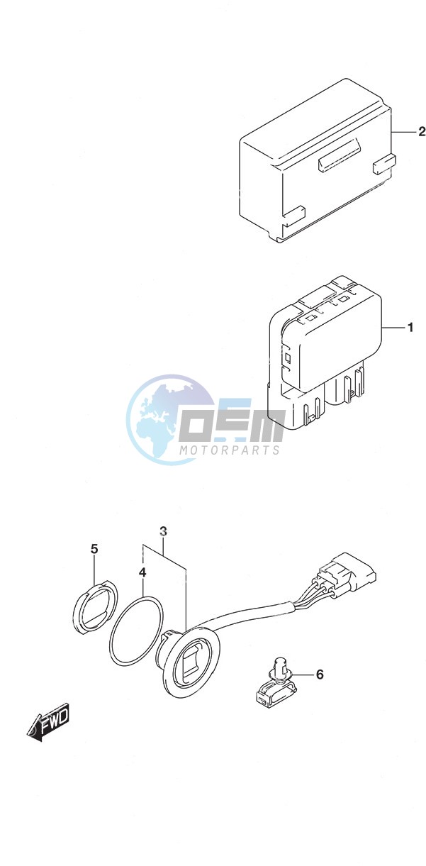 PTT Switch Remote Control w/Power Tilt