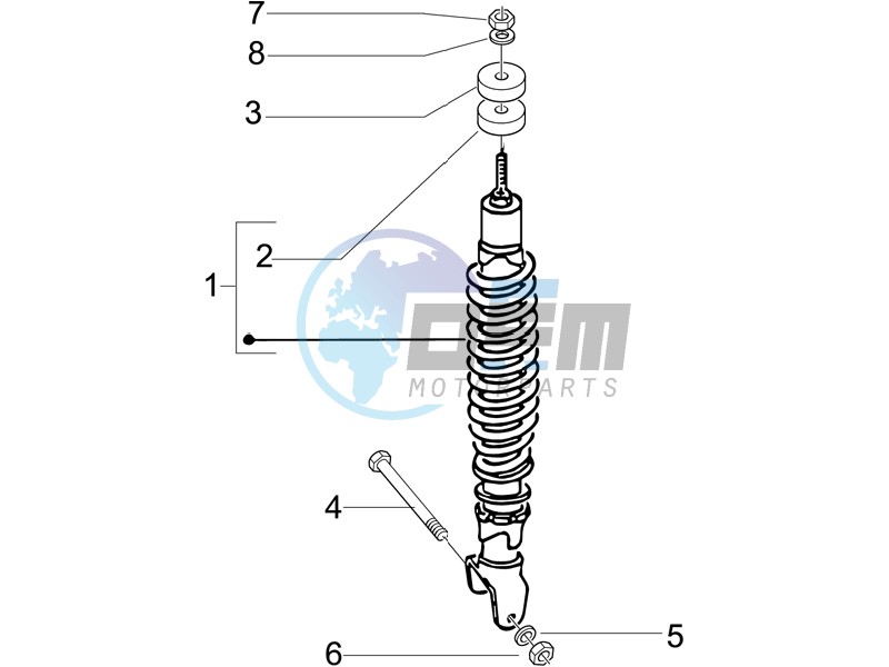 Rear suspension - Shock absorbers