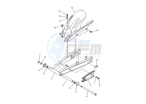 FZ6 600 drawing REAR ARM