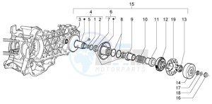 Granturismo 125 L drawing Driven pulley