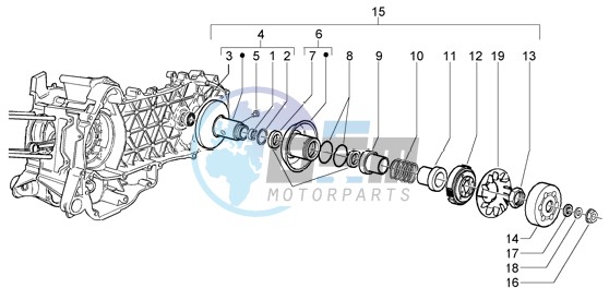 Driven pulley