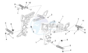 Griso V 8V 1200 drawing Foot rests I