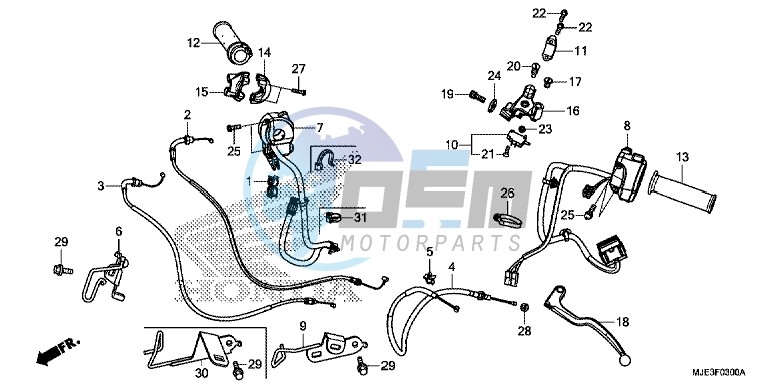 HANDLE LEVER/ SWITCH/ CABLE