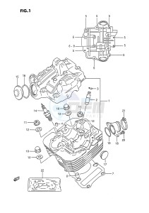 LT-F160 (P2) drawing CYLINDER HEAD