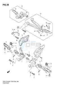 GSX-R1000 (E3-E28) drawing FOOTREST