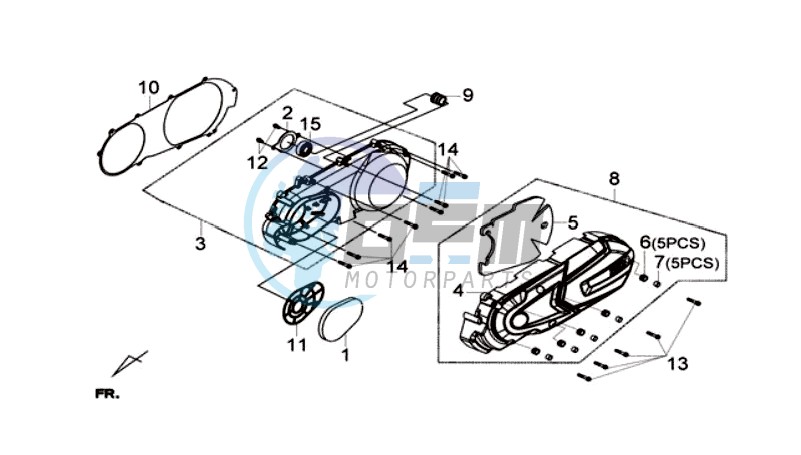 CRANKCASE COVER LEFT