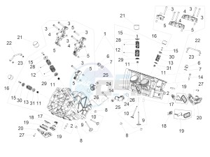 RSV4 1000 RR E4 ABS (NAFTA) drawing Cylinder head - valves