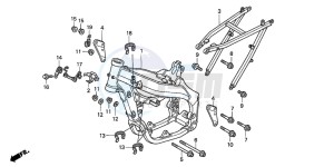 CR250R drawing FRAME BODY