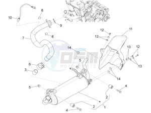 RS 125 4T E4 ABS (EMEA) drawing Exhaust pipe