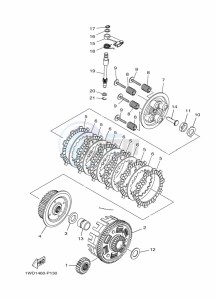 YZF250-A (B6P2) drawing CLUTCH