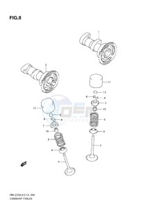 RM-Z 250 drawing CAMSHAFT VALVE L0