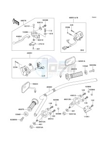 BN 125 A [ELIMINATOR 125] (A6F-A9F) A7F drawing HANDLEBAR