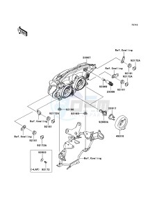 Z750 ZR750L7F GB XX (EU ME A(FRICA) drawing Headlight(s)