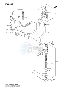 GSF1200 (E2) Bandit drawing REAR MASTER CYLINDER (GSF1200AK6 SAK6)