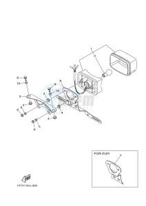 YFZ450 YFZ450D (1PD5 1PD6) drawing TAILLIGHT