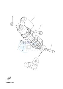 XT660Z TENERE (2BD6 2BD6 2BD6) drawing REAR SUSPENSION