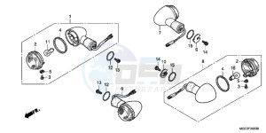 CB1100AD CB1100 ABS UK - (E) drawing WINKER