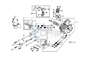 JOYRIDE EU2 - 125 cc drawing CYLINDER HEAD