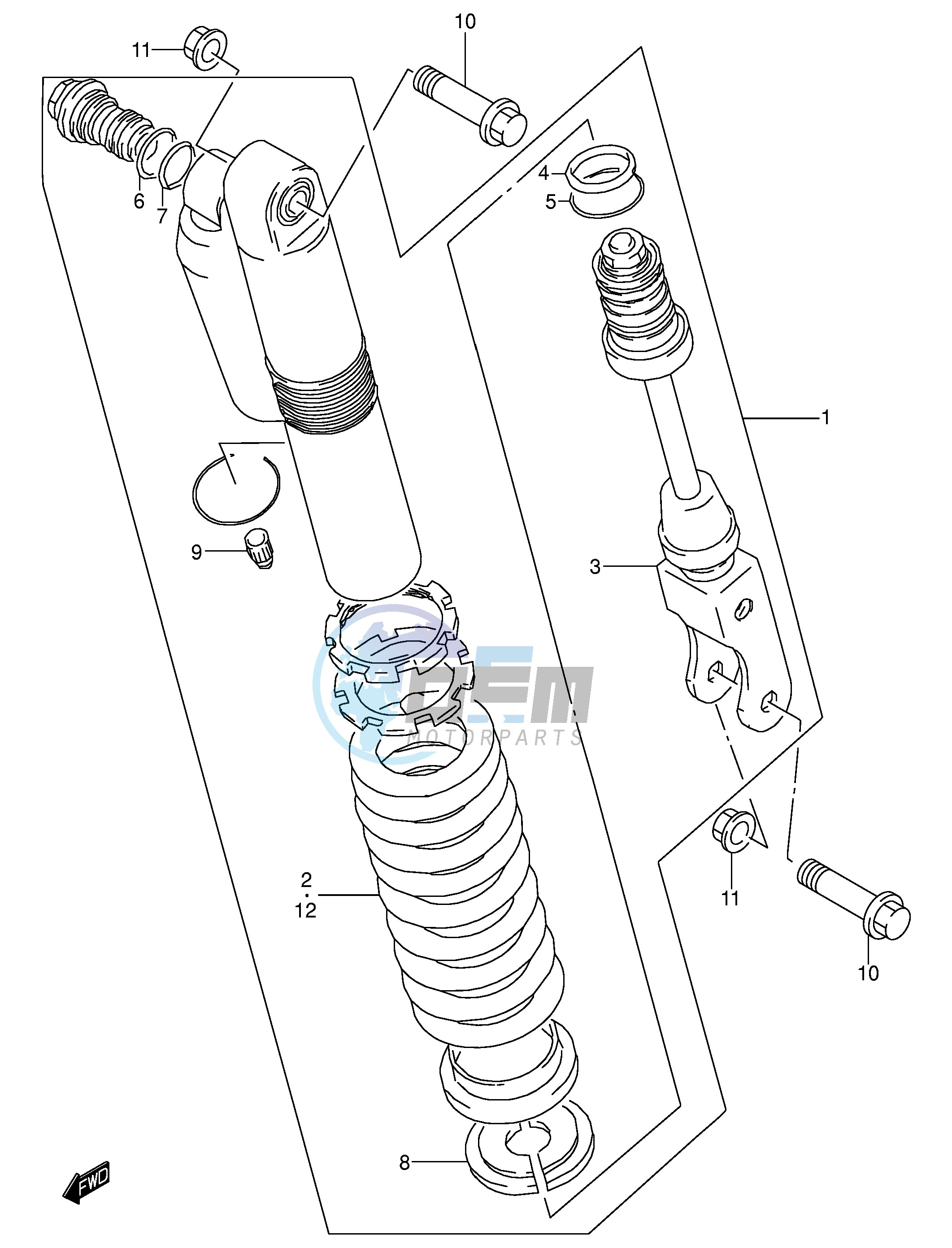 REAR SHOCK ABSORBER (TYPE Y)