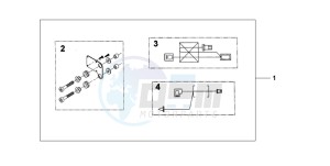 CBF1000A drawing HEATED GRIP ATT.