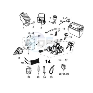 KISBEE MX A drawing ELECTRIC PART