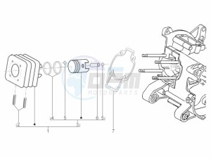 Typhoon 50 2T E2 (EMEA) drawing Cylinder-piston-wrist pin unit