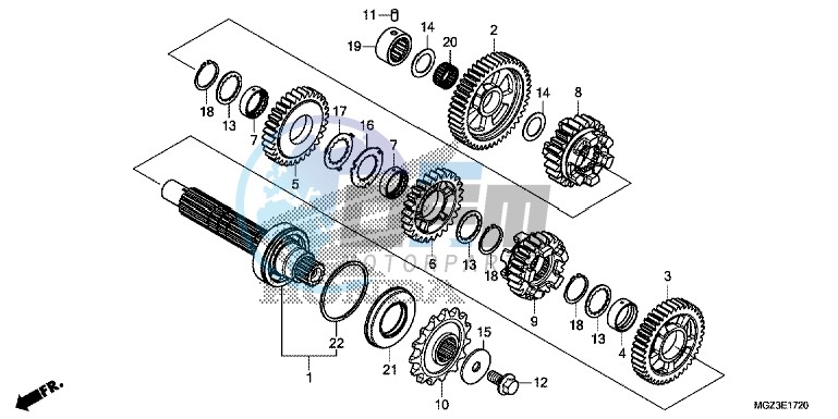 TRANSMISSION (COUNTERSHAFT)