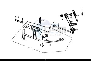 JET 14 (45 KM/H) (XC05W1-EU) (E4) (L8-M0) drawing MAIN STAND KICK STARTER ARM