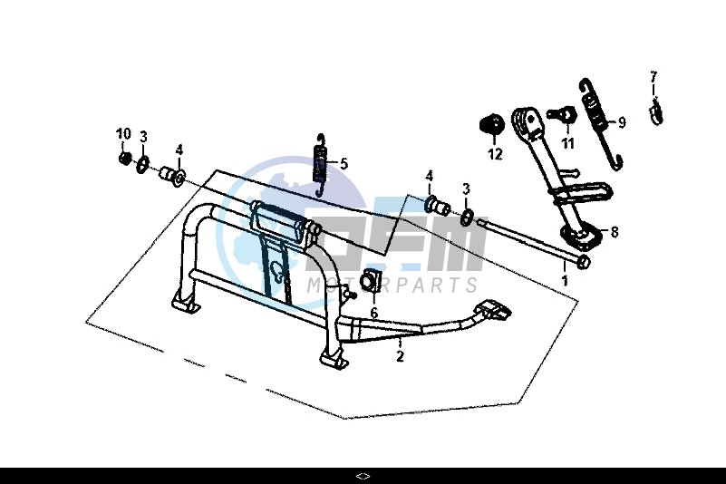 MAIN STAND KICK STARTER ARM