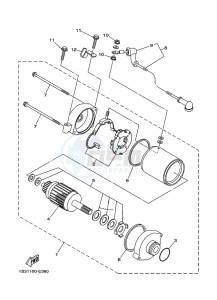 YFM700R YFM70RSBK (2LSN) drawing STARTING MOTOR