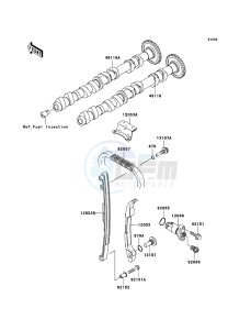 Z1000 ZR1000-A3H FR GB XX (EU ME A(FRICA) drawing Camshaft(s)/Tensioner