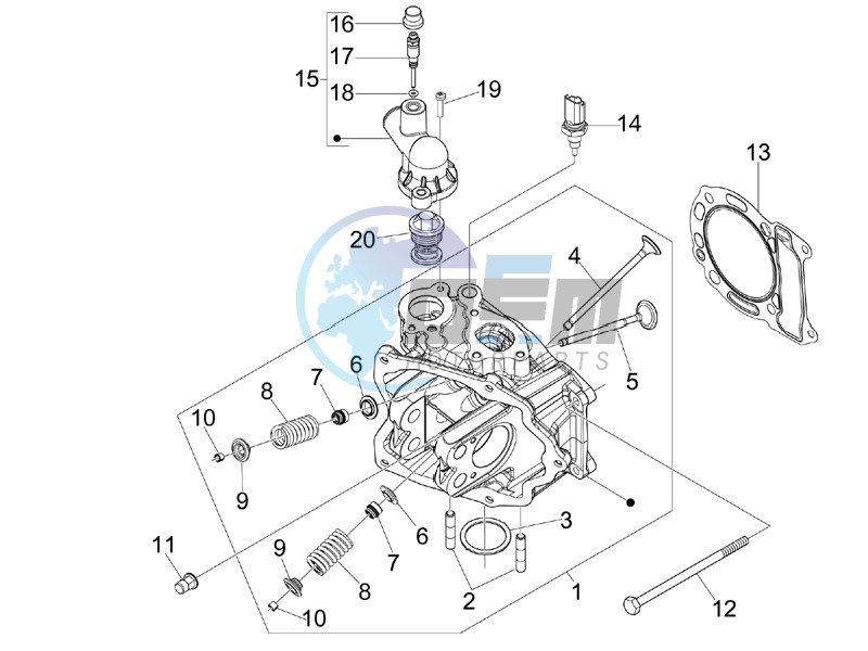 Cilinder head unit - Valve