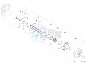 150 Sprint 4T 3V ie (EMEA) drawing Driven pulley