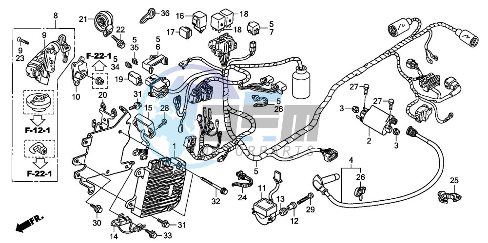 WIRE HARNESS (NPS505/6)