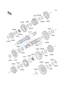 KL 250 G [SUPER SHERPA] (G9F) G9F drawing TRANSMISSION