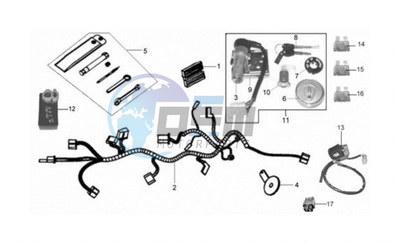 WIRING HARNASS - ELECTRONIC PARTS - TOOLKIT