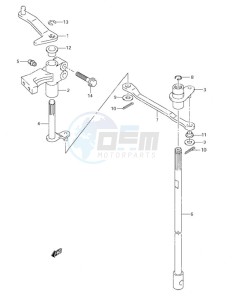 DF 90 drawing Clutch Shaft (S/N 372297 to 680685)