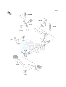 AN 110 C (C6-C7) drawing GEAR CHANGE MECHANISM