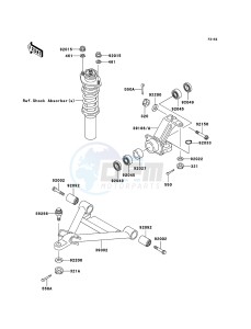 MULE 3000 KAF620-G5 EU drawing Front Suspension