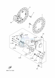 YFM450FWBD KODIAK 450 EPS (BHT4) drawing FRONT BRAKE CALIPER