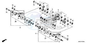 CRF450R Europe Direct - (ED) drawing CUSHION ARM