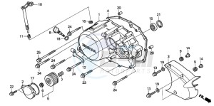 VT125C drawing RIGHT CRANKCASE COVER