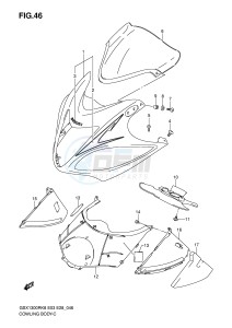 GSX1300R (E3-E28) Hayabusa drawing COWLING BODY (MODEL K8)