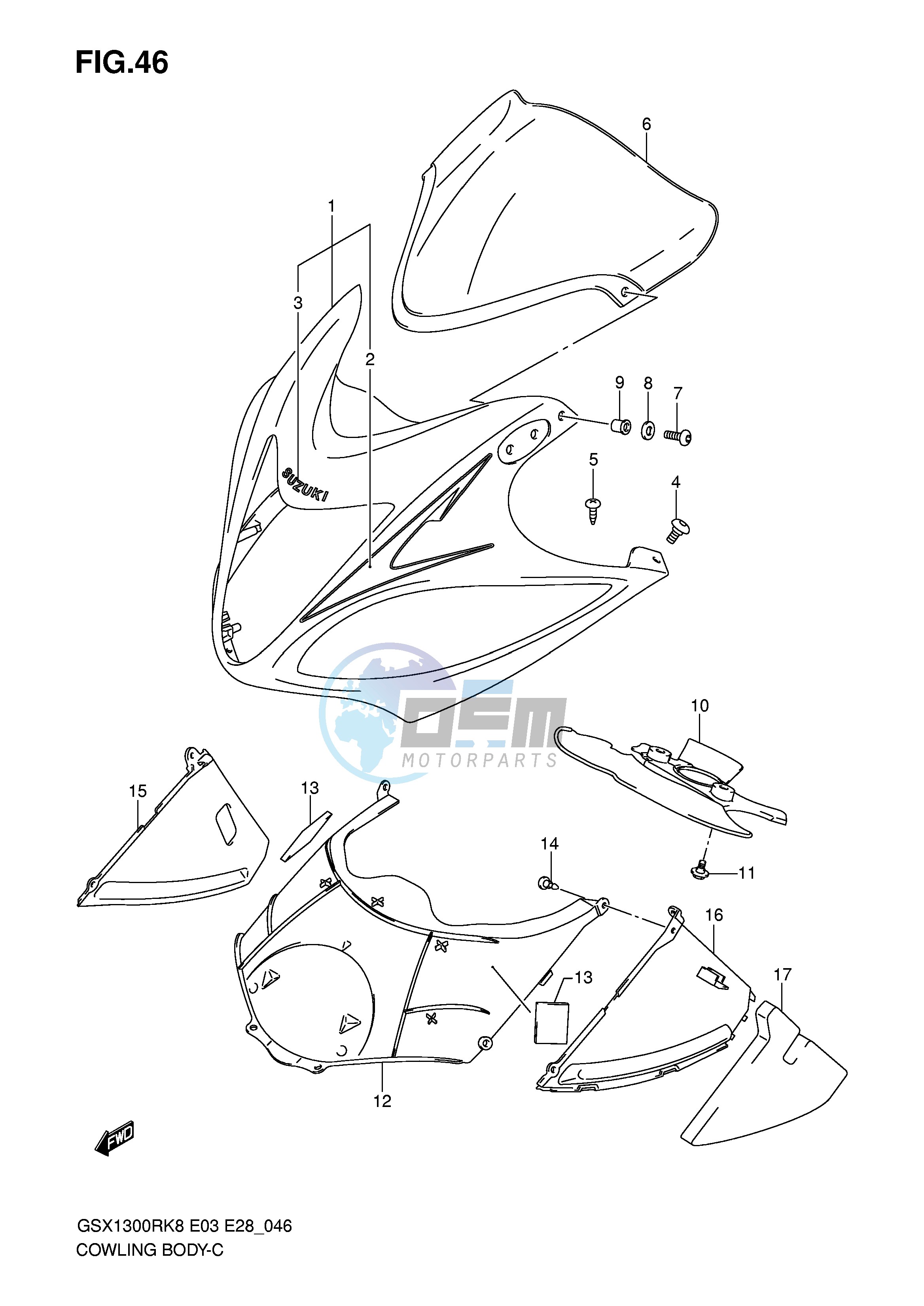 COWLING BODY (MODEL K8)