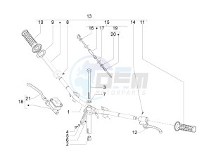 Zip 100 4T 2011-2014 (VieTnam) drawing Handlebars - Master cilinder