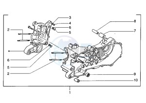 Zip 50 SP drawing Crankcase