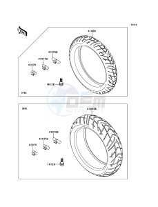 VERSYS_1000 KLZ1000AEF FR GB XX (EU ME A(FRICA) drawing Tires